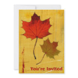 Autumn Leaves Invitation