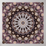 Autumn Leaves Kaleidoscope Poster