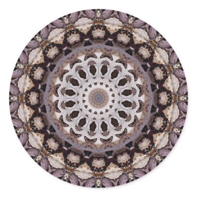 Autumn Leaves Kaleidoscope Stickers by kalos_eidos