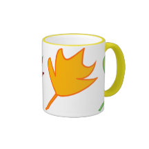 Autumn leaves mug