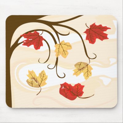 Autumn Leaves Must Fall Mouse Pad by windyone