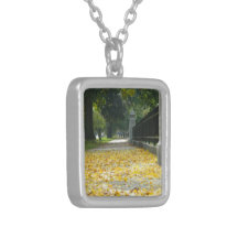 Autumn Leaves on The Sidewalk Custom Jewelry