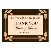 Autumn Leaves Personalized Wedding Favor Gift Tags Business Card Template