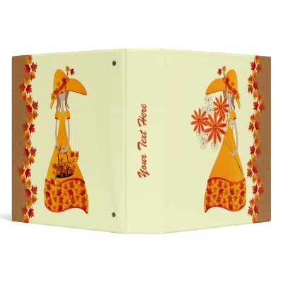 AUTUMN LEAVES PHOTO / RECIPE ALBUM ~ Customize Vinyl Binder by Regella