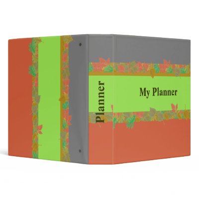 Autumn Leaves Planner Binder by friendlyspirit