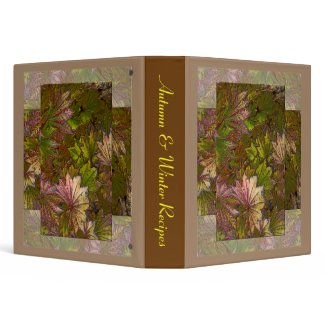 Autumn Leaves - Recipe Binder binder