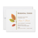 Autumn Leaves Rehearsal Dinner Invitation invitation