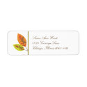 Autumn Leaves Return Address Label label