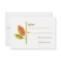 Autumn Leaves RSVP Card invitation