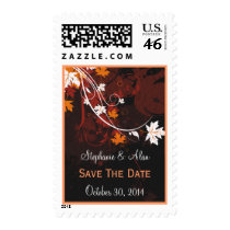 Autumn Leaves Save The Date Postage