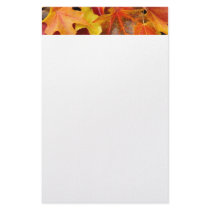 Autumn Leaves Stationery Custom Fall Leaf
