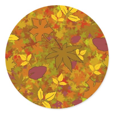 Autumn Leaves Stickers by mcquacks2