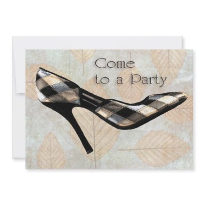 Autumn Leaves Stilettos Invitation by EHPlesser