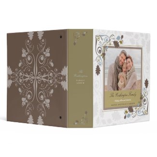 Autumn Leaves Swirls Family Album Photo Binder binder