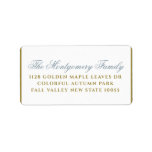 Autumn Leaves Swirls Holiday Custom Labels