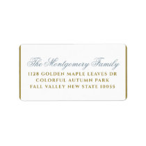 Autumn Leaves Swirls Holiday Custom Labels