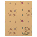 autumn leaves teddy bears custom letterhead