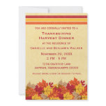 Autumn Leaves Thanksgiving Invite