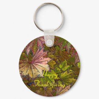 Autumn Leaves: Thanksgiving - Keychain keychain