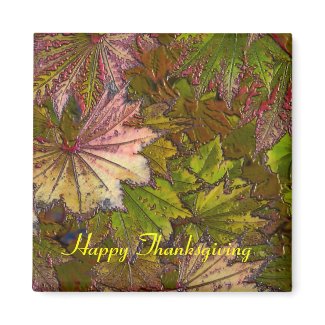 Autumn Leaves: Thanksgiving - Magnet #1 magnet