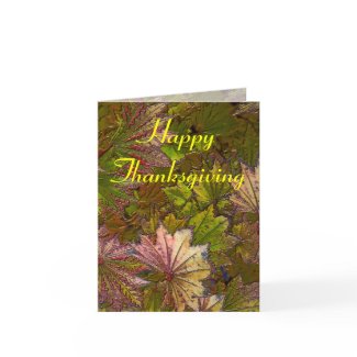Autumn Leaves: Thanksgiving - Note Card card