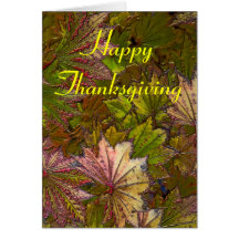 Autumn Leaves: Thanksgiving - Note Card