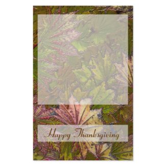 Autumn Leaves: Thanksgiving - Stationery #2 stationery