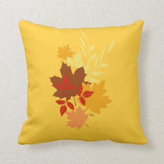Autumn Leaves Throw Pillow