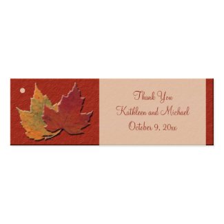 Autumn Leaves Wedding Favour Tags profilecard