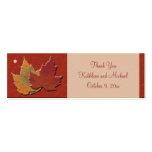 Autumn Leaves Wedding Favor Tags Business Card