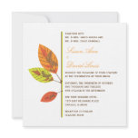 Autumn Leaves Wedding Invitation