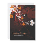 Autumn Leaves Wedding Invitation
