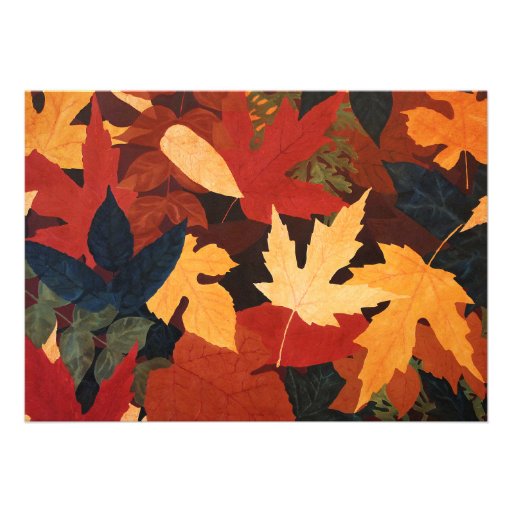 Autumn Leaves Wedding Invitation
