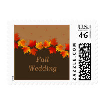 Autumn Leaves Wedding postage