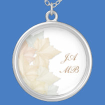Autumn Leaves Wedding, Sterling Silver Jewelry