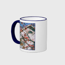 'Autumn Leaves with Blue Sky' Mug mugs