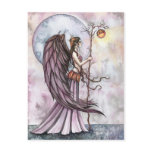 Autumn Light Fairy Postcard by Molly Harrison