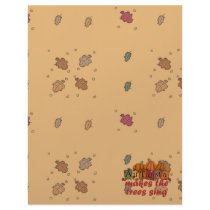 autumn makes trees sing letterhead