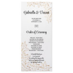 Autumn Maple Leaf Edge Wedding Program Rack Cards