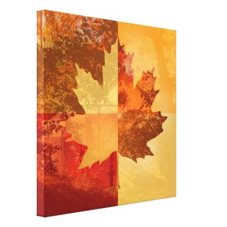 Autumn, Maple Leaf Gallery Wrap Canvas