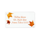 Autumn Maple Leaves Address Label