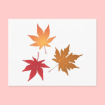 Autumn Maple Leaves Collection postcards