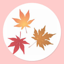 Autumn Maple Leaves Collection stickers