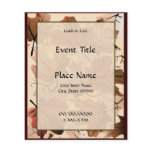 Autumn Maple Leaves Forest Floor Small Event Flyer