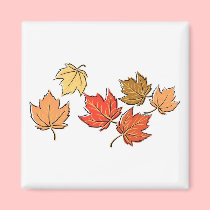 Autumn Maple Leaves magnets