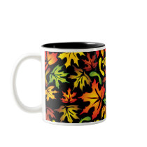 autumn maple leaves mugs by VioDeSign autumn maple leaves mugs