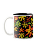 autumn maple leaves mug