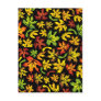 autumn maple leaves post card