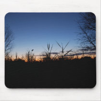 Autumn Marshland Sunset Mousepad