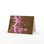 Autumn Matron of Honor Invitation Greeting Card